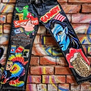 Colorful Graphic Men's Pants